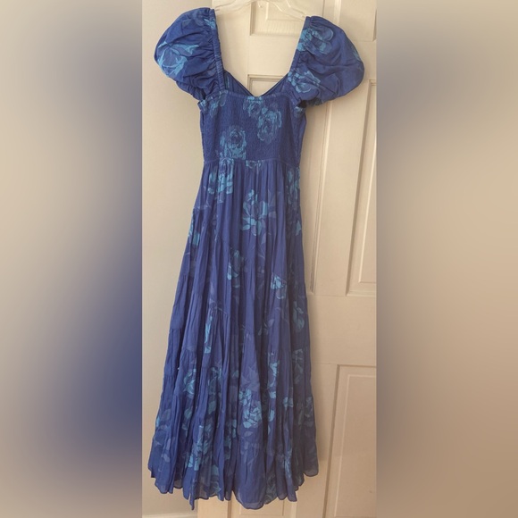 Free People Short Sleeve Sundrenched Maxi Dress NWT - Picture 4 of 4